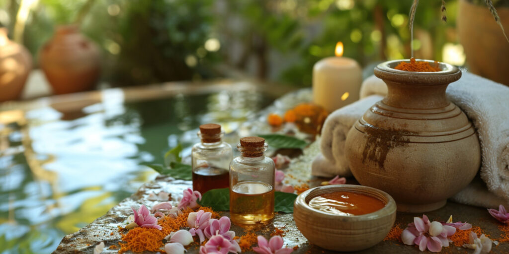 Eine entspannte Umgebung für eine Ayurveda Massage